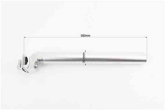 Труба сидіння MTB 30,4x300мм, алюмінієва, срібна Київ