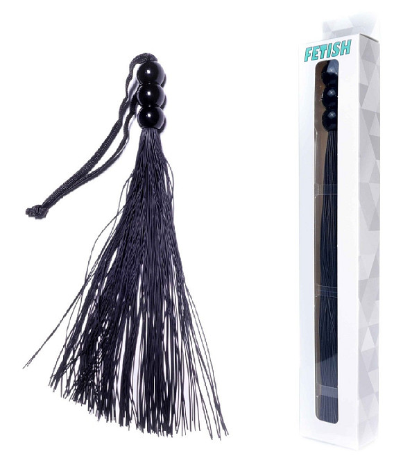 Силіконовий флогер ( довжина 26 см ) Fetish Boss Series - Silicone Whip Black 10", BS6100037 Sex Aura Київ - фото 1