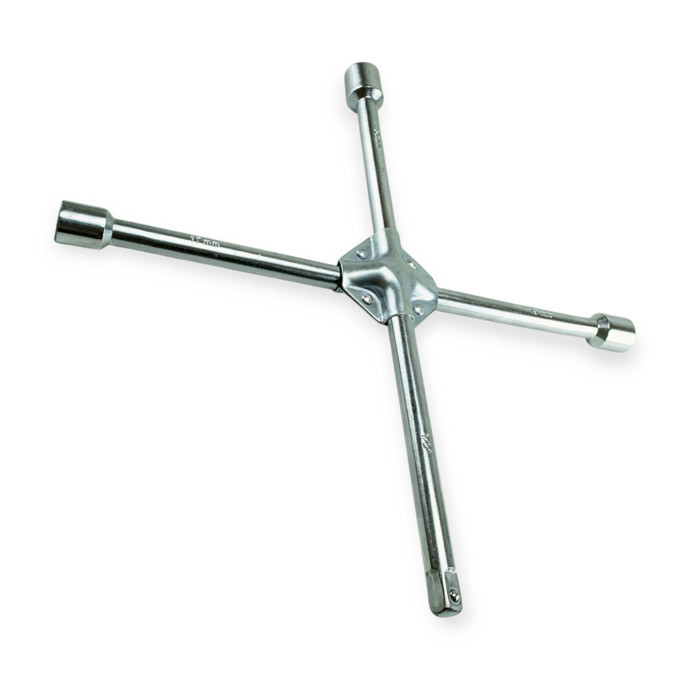 Ключ балонний хрест. посилений (17-19-21, 1/2") хром Мукачево - фото 1