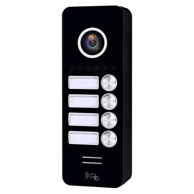 Панель домофона з вбудованим зчитувачем карток SEVEN CP-7504/4 RFID black Київ - фото 11