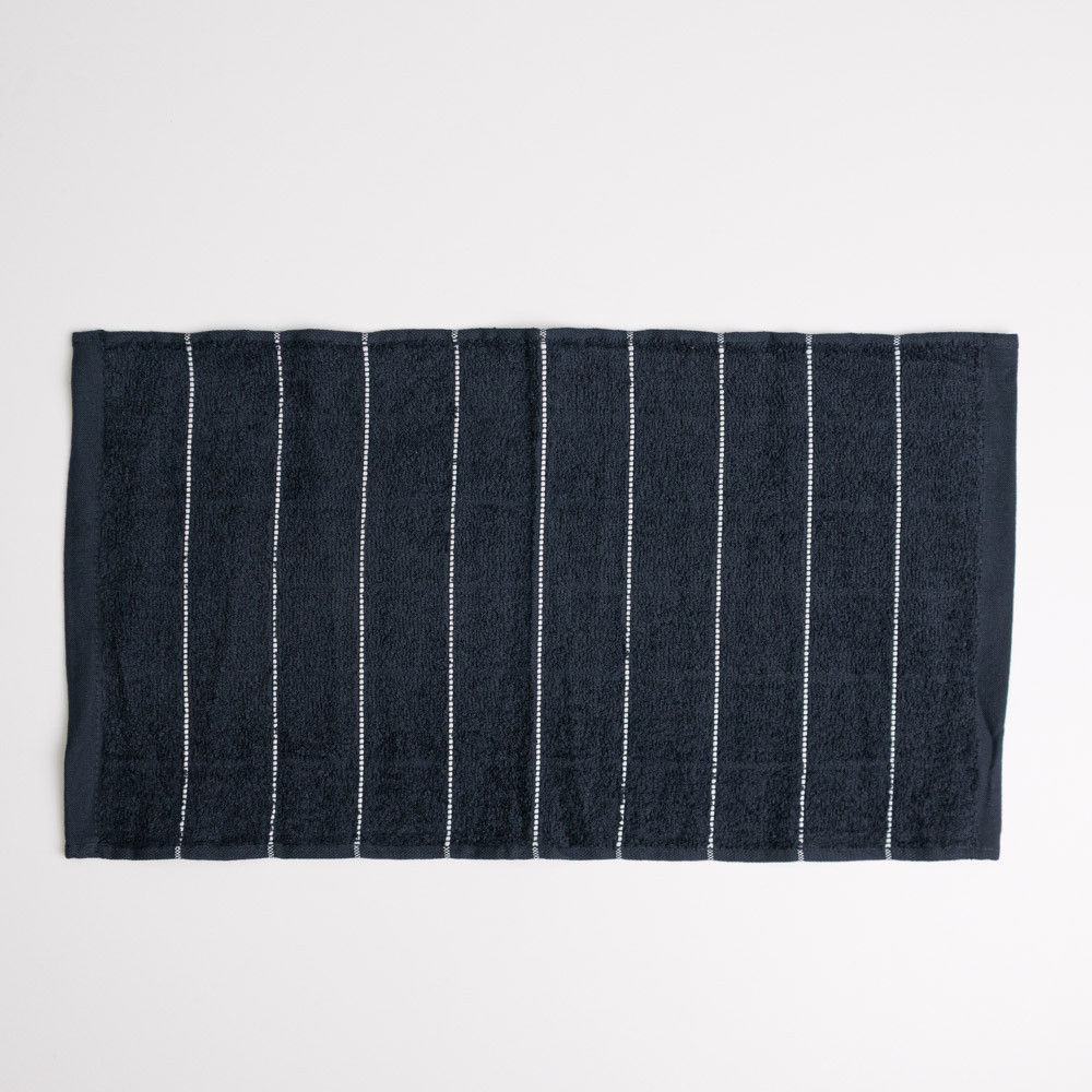 Махровое кухонное полотенце с полосками 30х50 см 400г/м2 GM Textile (Черный) Сумы - изображение 5