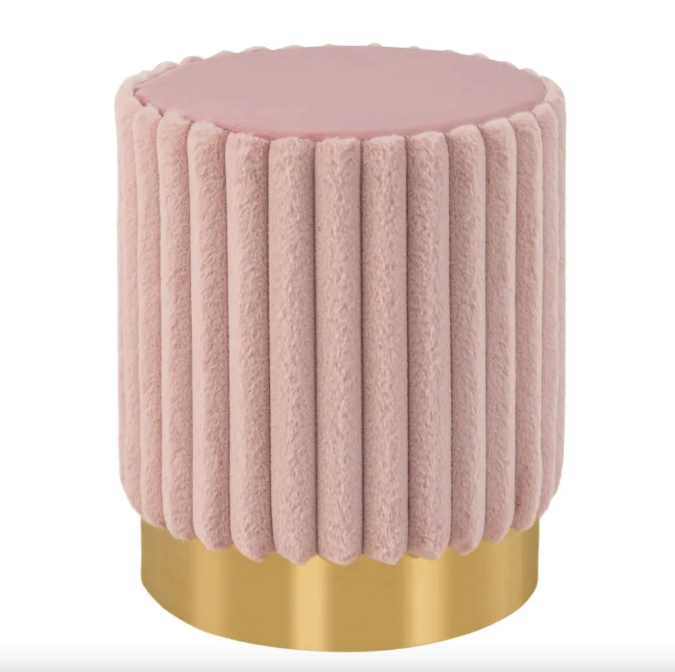 Пуф Costway Rosa велюровий на металевій основі Киев - изображение 6