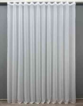 Тюль VR-Textil Вуаль 1795т Шифон однотонный Молочный 500х260 см (43-264) Киев