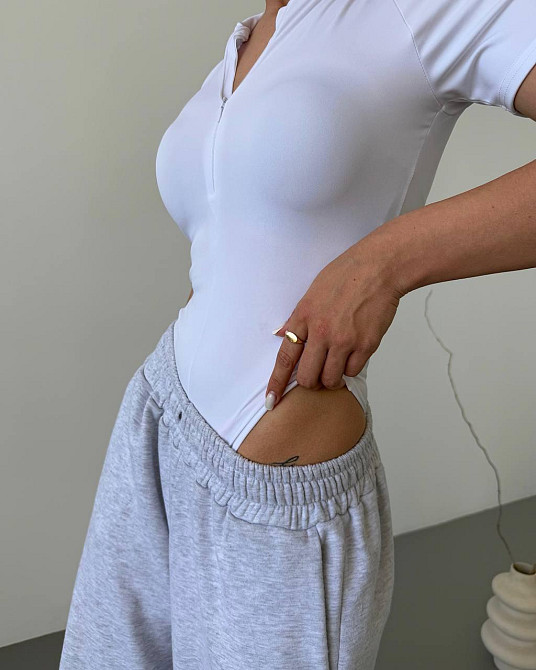 Жіночий базовий боді на блискавці мікродайвінг Одеса - фото 2