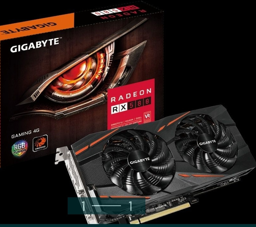 Видеокарта: AMD Gigabyte Gaming RX 580 4Gb. Киев - изображение 1