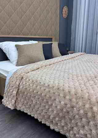 Плед-покривало 210х210 см (+-5см) Соти Світло-бежевий (87-204) Київ