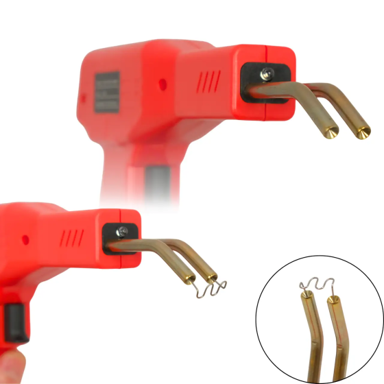 Гарячий степлер H50 зі скобами для ремонту пластикових деталей Червоний Київ