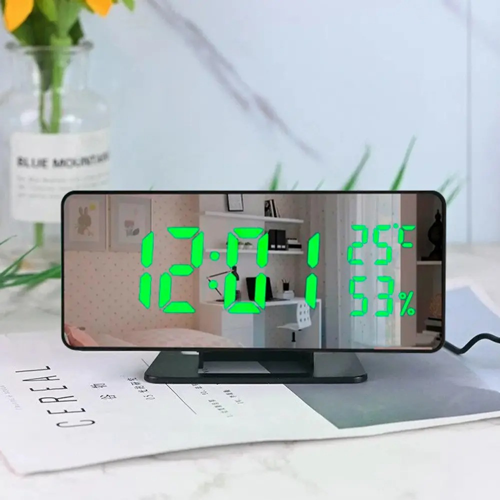 Електронний годинник з будильником і термометром VST-888Y,від мережі SBR Київ - фото 2