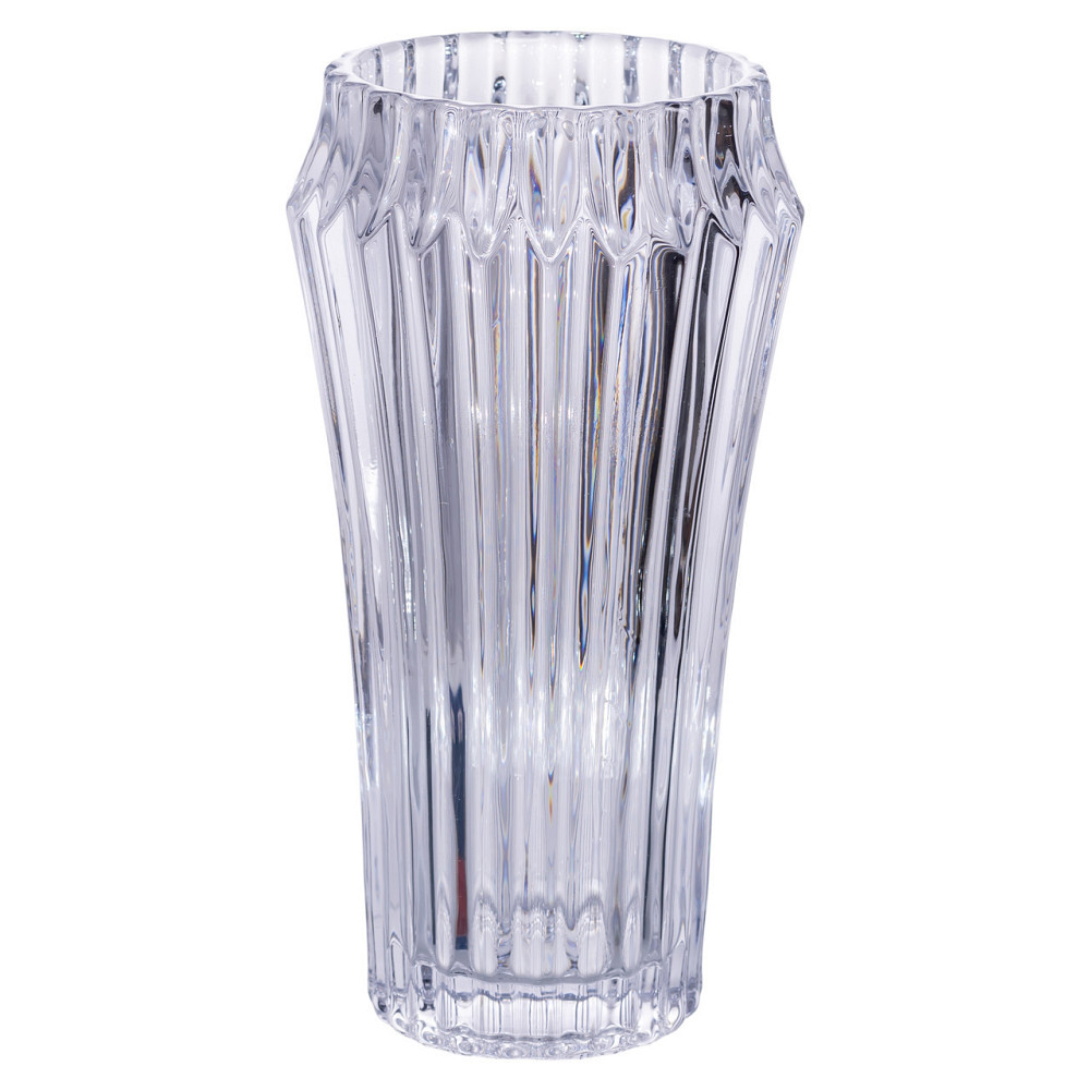 Ваза для квітів зі скла 28.5 (см) декоративна прозора ваза з товстого скла 1.8 (л) HP-19-141-1 Київ - фото 1