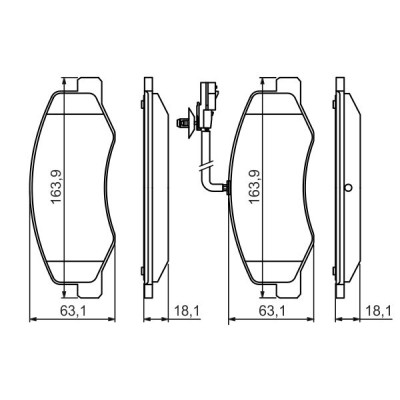 Гальмівні колодки Bosch 0 986 494 499 Вінниця - фото 5