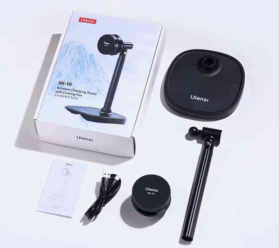 Подставка для iPhone магнитная беспроводная зарядка и охлаждение MagSafe Ulanzi SK-10 Киев