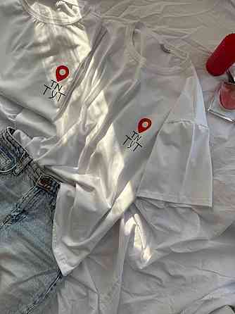 Женская оверсайз футболка с надписью 