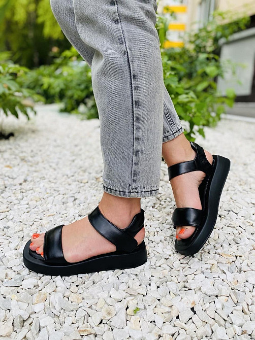 ARLEN Босоніжки жіночі ARLEN Бос-06 чорні (літо, шкіра натуральна) (4379) Коломыя - изображение 7