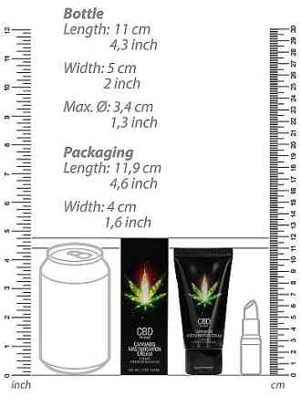 Стимулюючий крем для жінок Shots-CBD Cannabis Masturbation Cream For Her, 50 ml Sex Aura Київ