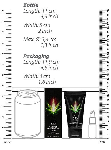 Стимулюючий крем для жінок Shots-CBD Cannabis Masturbation Cream For Her, 50 ml Sex Aura Київ - фото 4