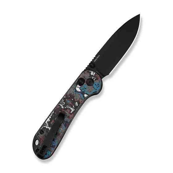 Ніж складаний кишеньковий Civivi Elementum (Crossbar Lock), (7.51 см) CPM S35VN / Nebula FatCarbon Fiber чорний/червоний/синій/білий Київ