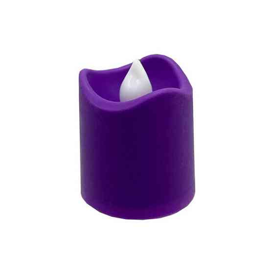 Декоративна свічка LED з полум'ям 12-67C(Violet) 4 см, фіолетовий Вінниця