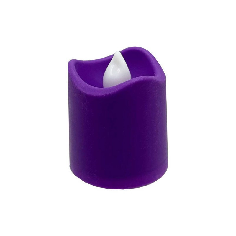 Декоративна свічка LED з полум'ям 12-67C(Violet) 4 см, фіолетовий Вінниця - фото 1