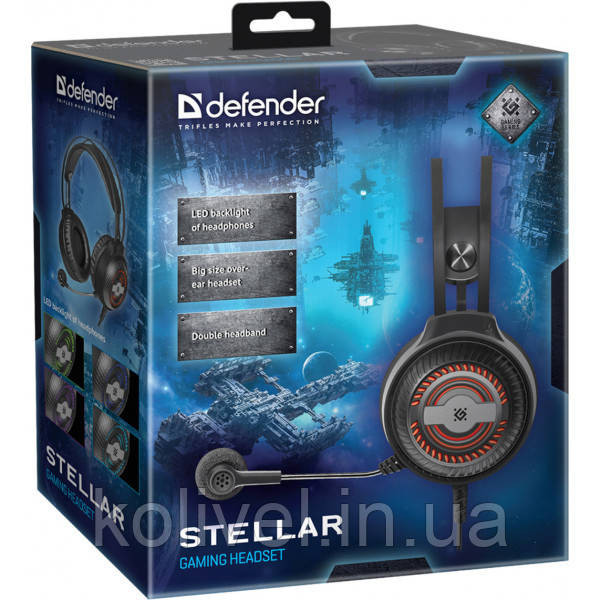 Ігрова гарнітура Defender Stellar чорна, провід 2.2 м (64520) Киев - изображение 7