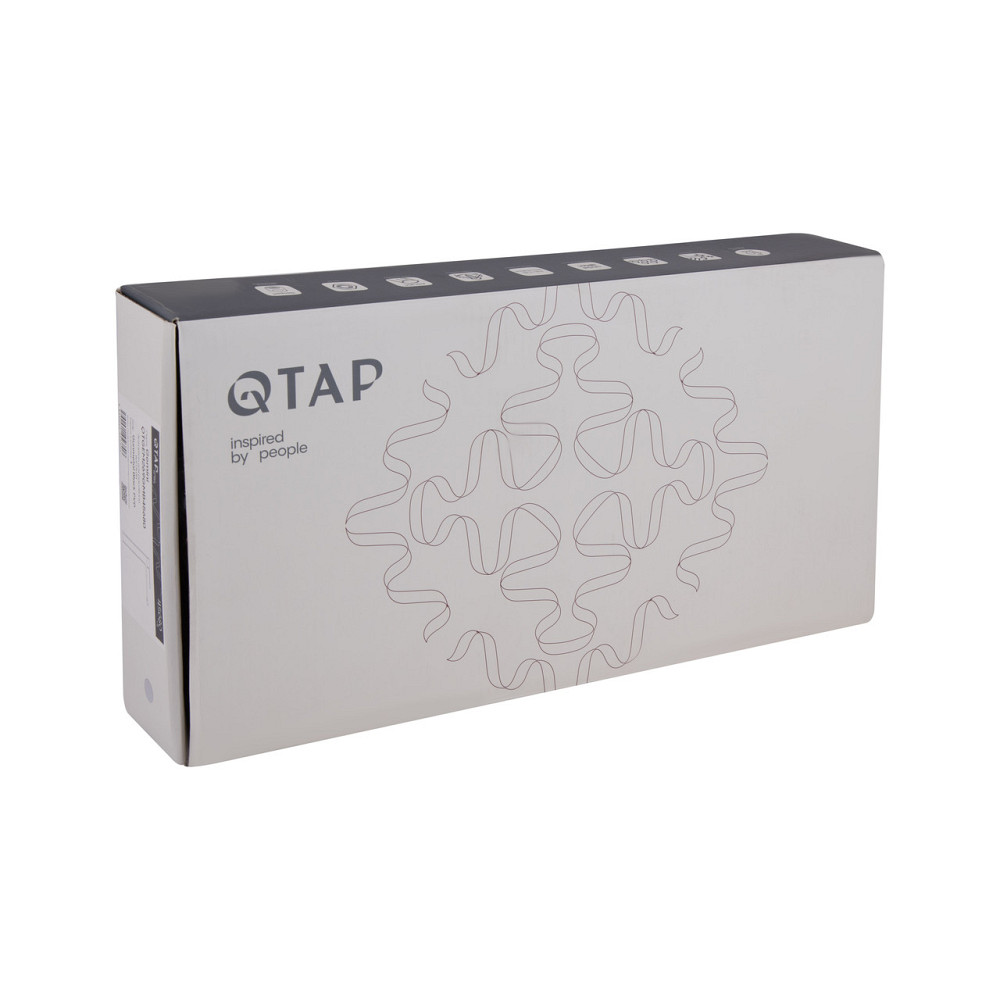 Змішувач для раковини Qtap Gemini високий QTGEM269GMB45680 Gunmetal Black PVD Київ - фото 12
