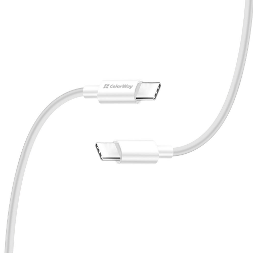Кабель USB PD Type-C/Type-C ColorWay CW-CBPDCC058-WT 5,0А 100W 1м білий Житомир