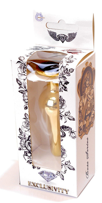 Анальная пробка Boss Series - Jewellery Gold BUTT PLUG Black, BS6400065 Sex Aura Киев - изображение 8
