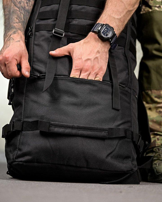 Тактичний рюкзак-баул X-TACTICAL black ПП4724 Одеса - фото 7