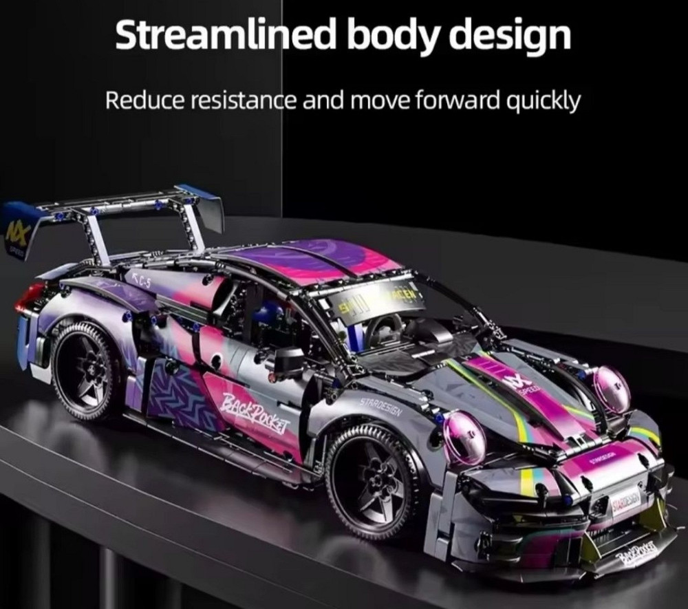 Конструктор Technic Porsche Cyberpunk Лего Технік Порш Кіберпанк 1611 Киев - изображение 8