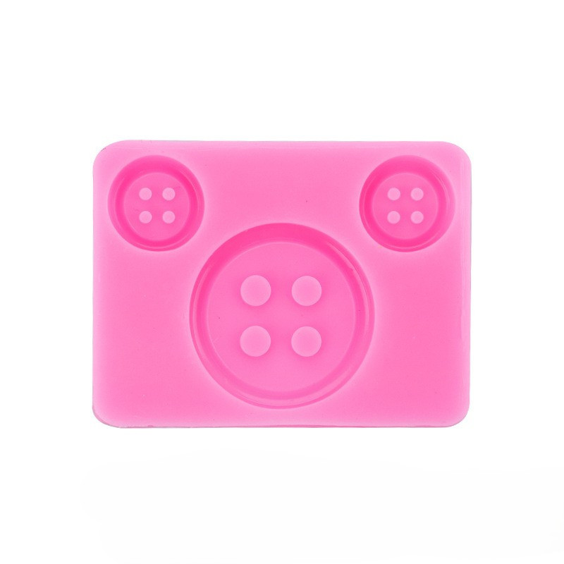 Молд силиконовый пуговицы 58 на 78 мм розовый Киев - изображение 5