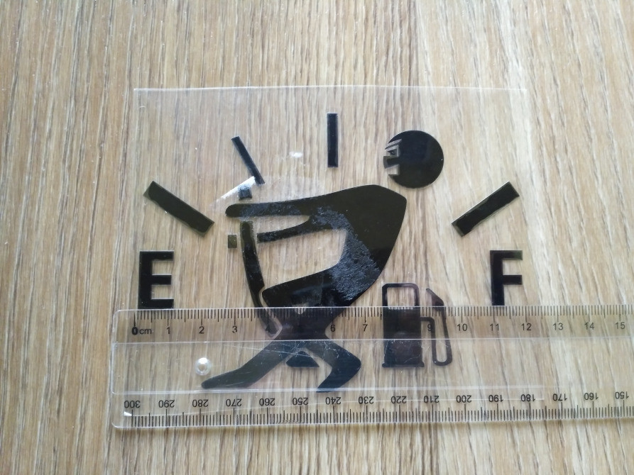 Наклейка на авто На бак Чорна Київ - фото 3