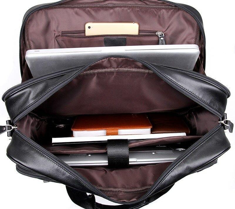 Сумка мужская Vintage 14398 для ноутбука 17 дюймов Черная Киев - изображение 10