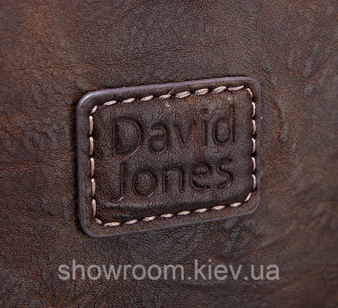 Чоловіча стильна дорожня сумка David Jones (4139) бордова Київ - фото 11