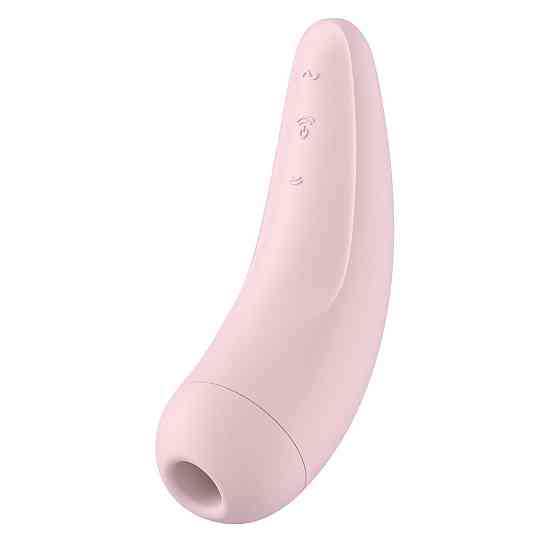 Вакуумный клиторальный стимулятор Satisfyer Curvy 2+ Pink с управлением через интернет Sex Aura Киев