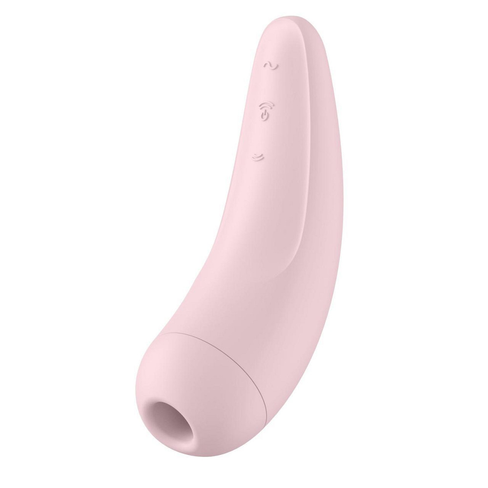 Вакуумный клиторальный стимулятор Satisfyer Curvy 2+ Pink с управлением через интернет Sex Aura Киев - изображение 5