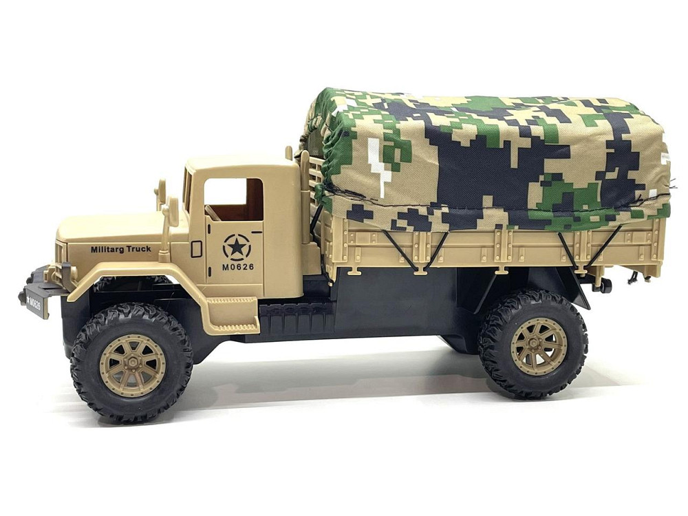 Машина Військова вантажівка на пульті управління масштаб 1:18 Пісочний (0626BK) Чернігів - фото 3