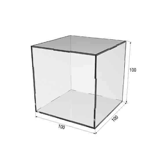 Коробка акриловая EKOSTAR 100х100х100мм с крышкой Киев