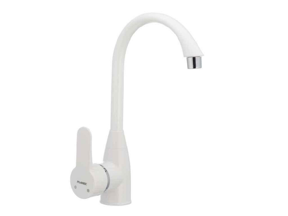 Смеситель для кухни Mario-011 White (без подводки) ТМ PLAMIX Solmir Киев - изображение 1
