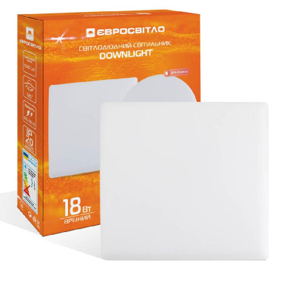 Світильник точковий Євросвітло LED-S-120-18 6400К без рамки Вінниця - фото 1