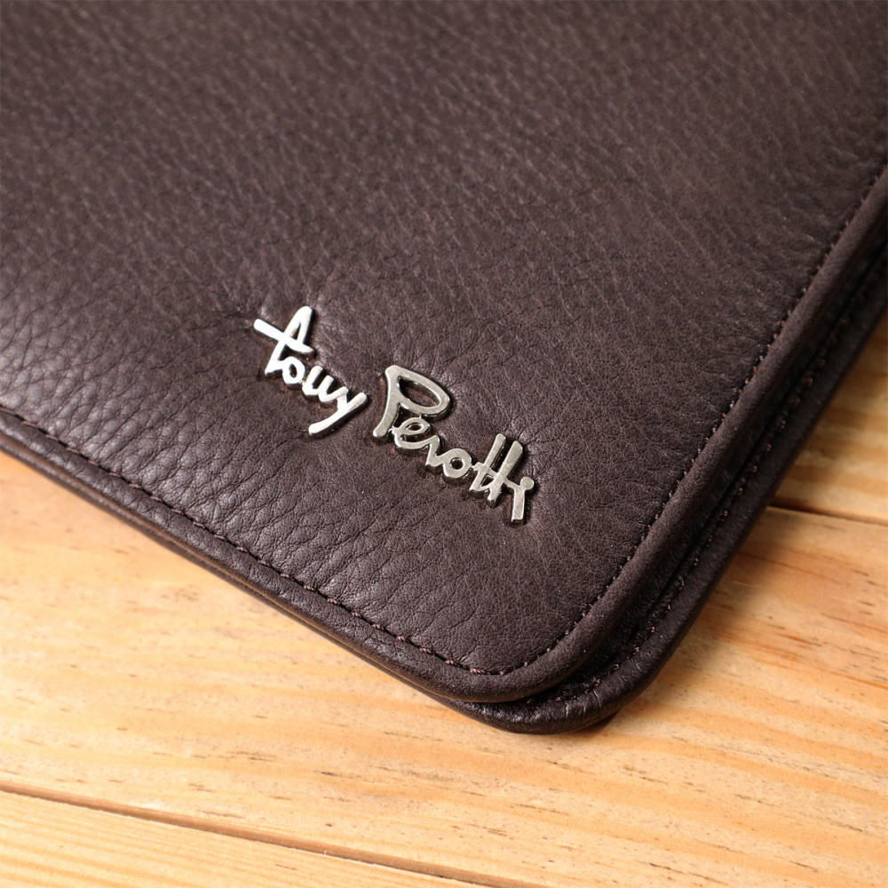 Органайзер із зернистої натуральної шкіри Коричневий (Tony Perotti) Київ - фото 4