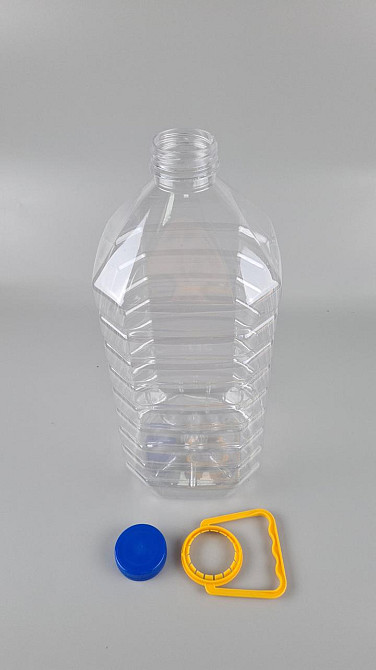 Пластикова пляшка ПЕТ 6,0 л Ø48 прозора з кришкою + ручка (25 шт.) Харків - фото 1