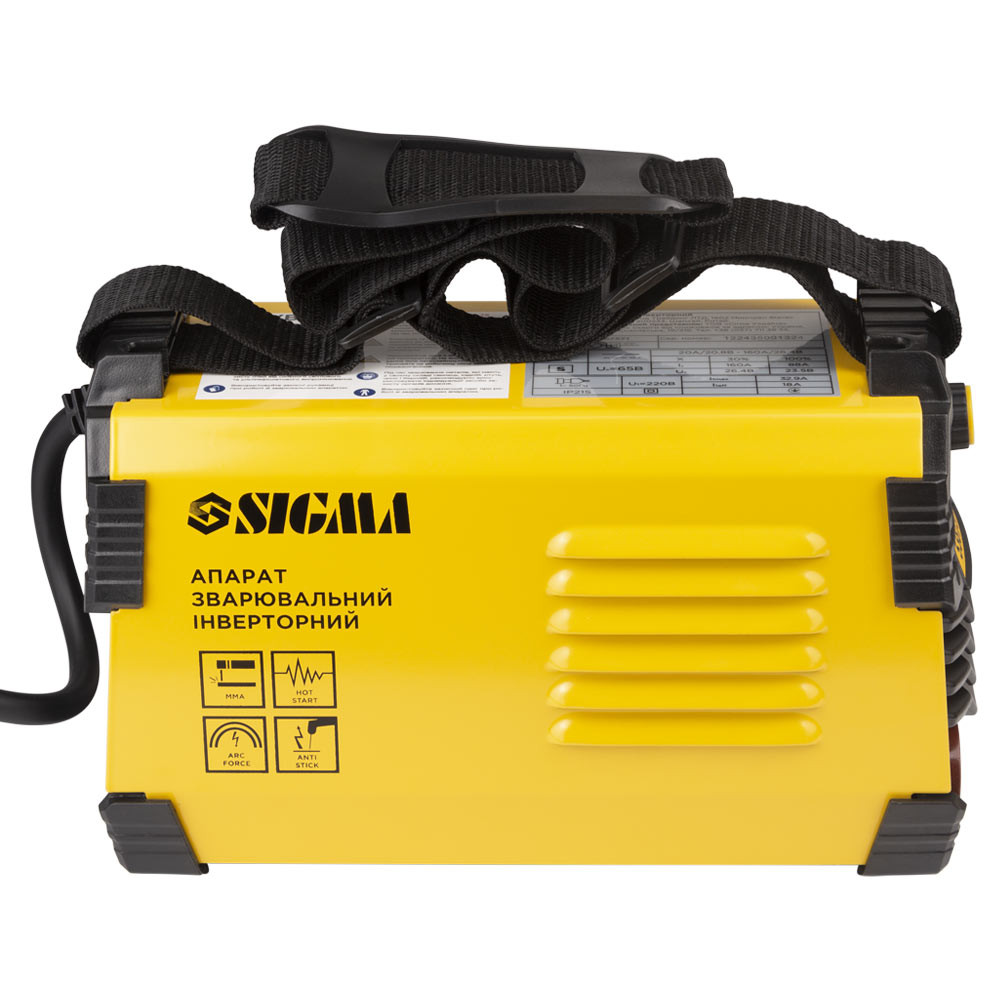 Sigma Аппарат сварочный инверторный ММА-160А электрод 4мм дисплей SIGMA (5387571) Коломия - фото 8