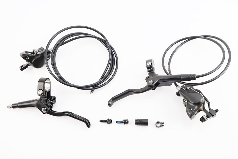 Гальмо Disk-brake гідравлічне переднє 800мм (F180мм)+заднє 1400мм (F180/R160мм), чорне BR-MT200 Київ - фото 2