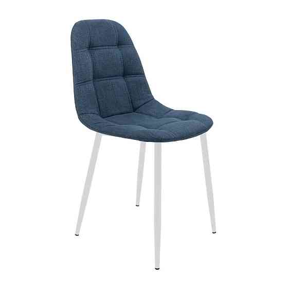 Стілець крісло м'який SplitDesign U Sorrento 88 білі ніжки Синій Київ