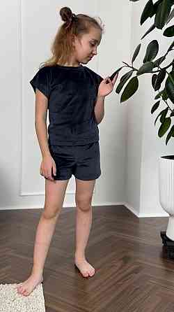 Дитяча піжама з плюш-велюру Графіт 154-158 Харків