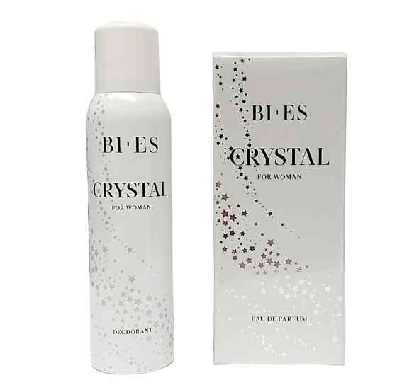 Набір для жінок Bi-Es Crystal (Парфумована вода 100 мл Дезодорант 150 мл) Біес кристал Запоріжжя