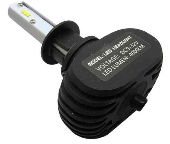 S1 Лампа світлодіодна цоколь H1 (к-кт 2 шт) 12/24V, 50W, 4000Lm авиац. алюмін. профілю. Мукачево