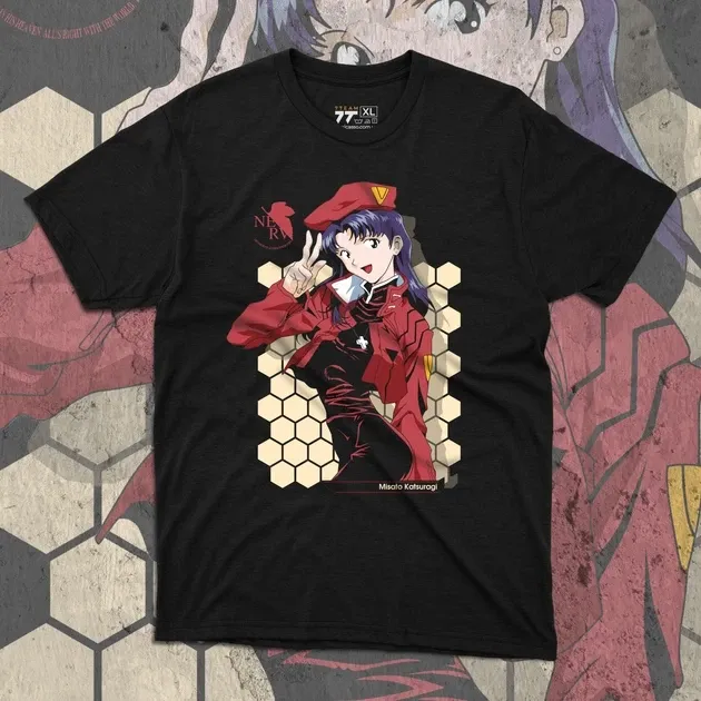Футболка для підлітка хлопчика з принтом Evangalion Мисато Кацураги Розмір 160 Anime10668 Дніпро - фото 1
