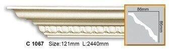 Карниз полиуретановый с орнаментом Gaudi Decor C 1067 Днепр - изображение 1
