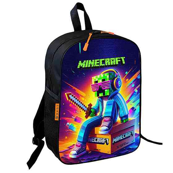 Рюкзак дитячий шкільний Minecraft - Кріпер із мечем, 36×27 см, для хлопчиків (01745) Київ