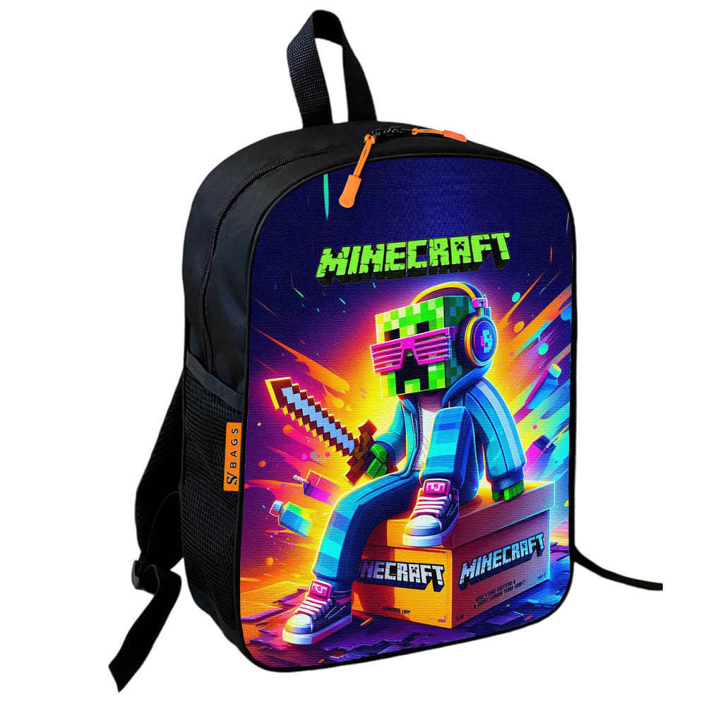 Рюкзак дитячий шкільний Minecraft - Кріпер із мечем, 36×27 см, для хлопчиків (01745) Київ - фото 1